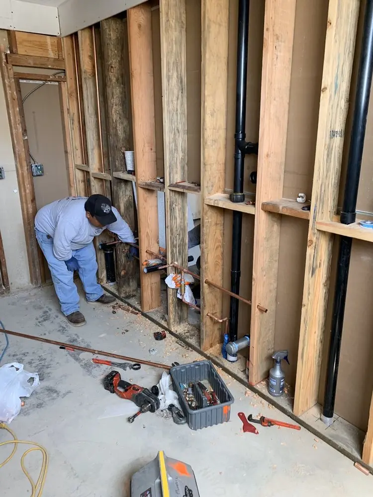 Commercial rough-in plumbing for Water Heater Replacement in La Riviera